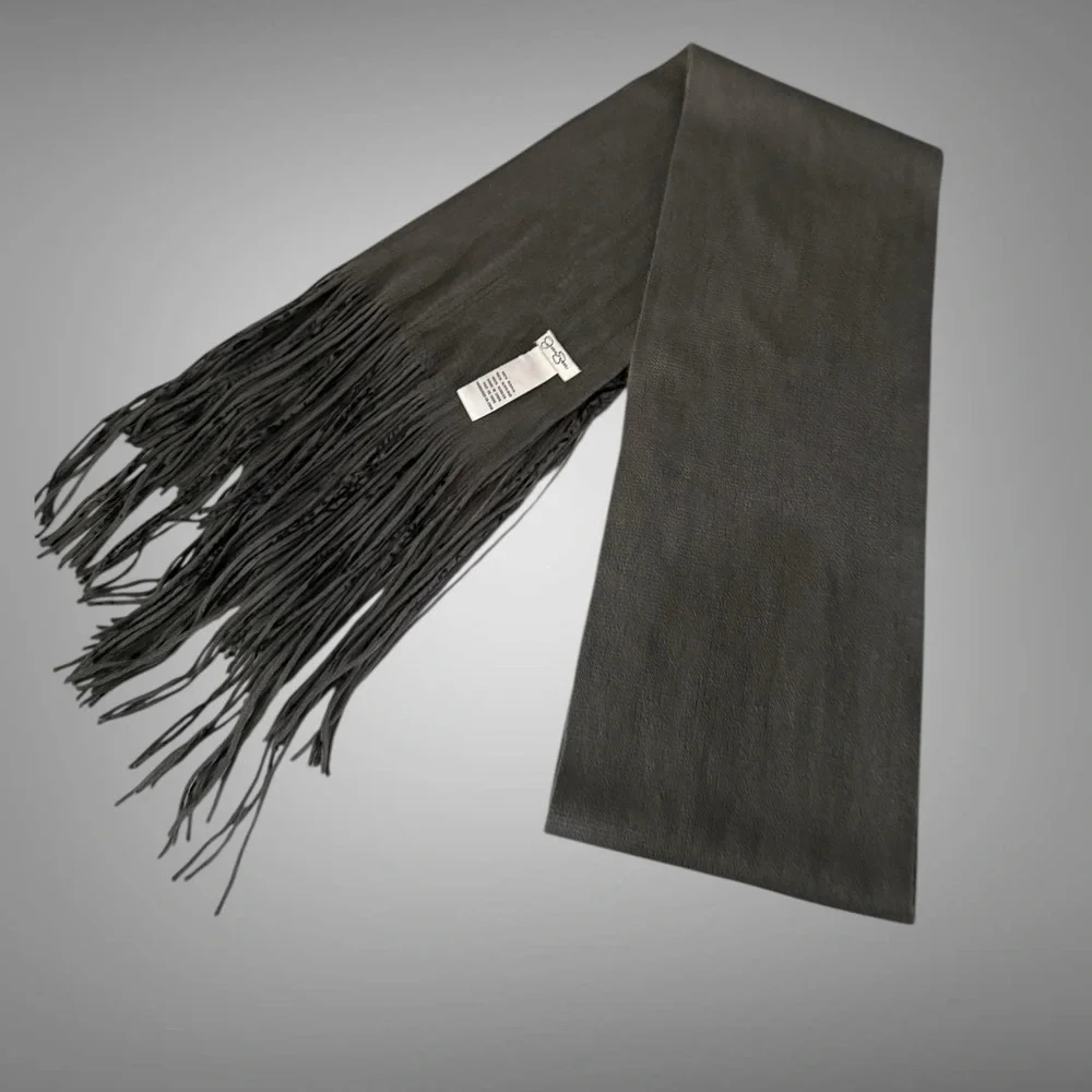 Jessica Simpson Black Lace Fringe Boho Shawl Scarf NWT